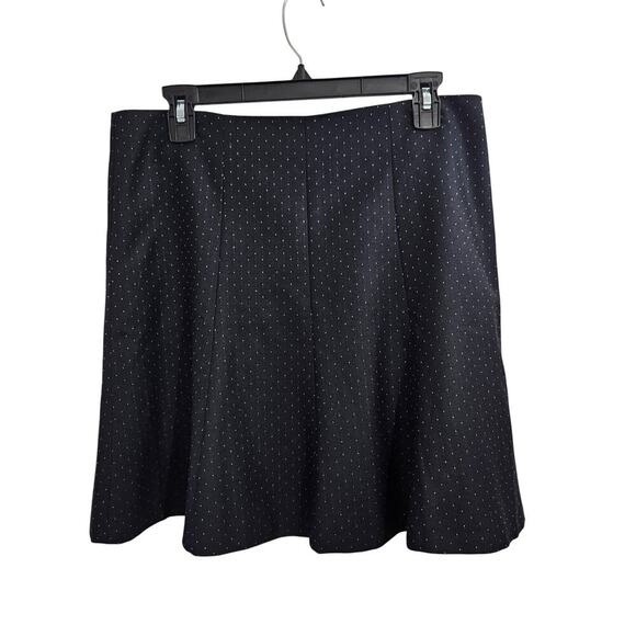 Ann Taylor Wool A-Line Polka Dot Knee-Length Skirt. Size 8 Medium - Picture 1 of 7